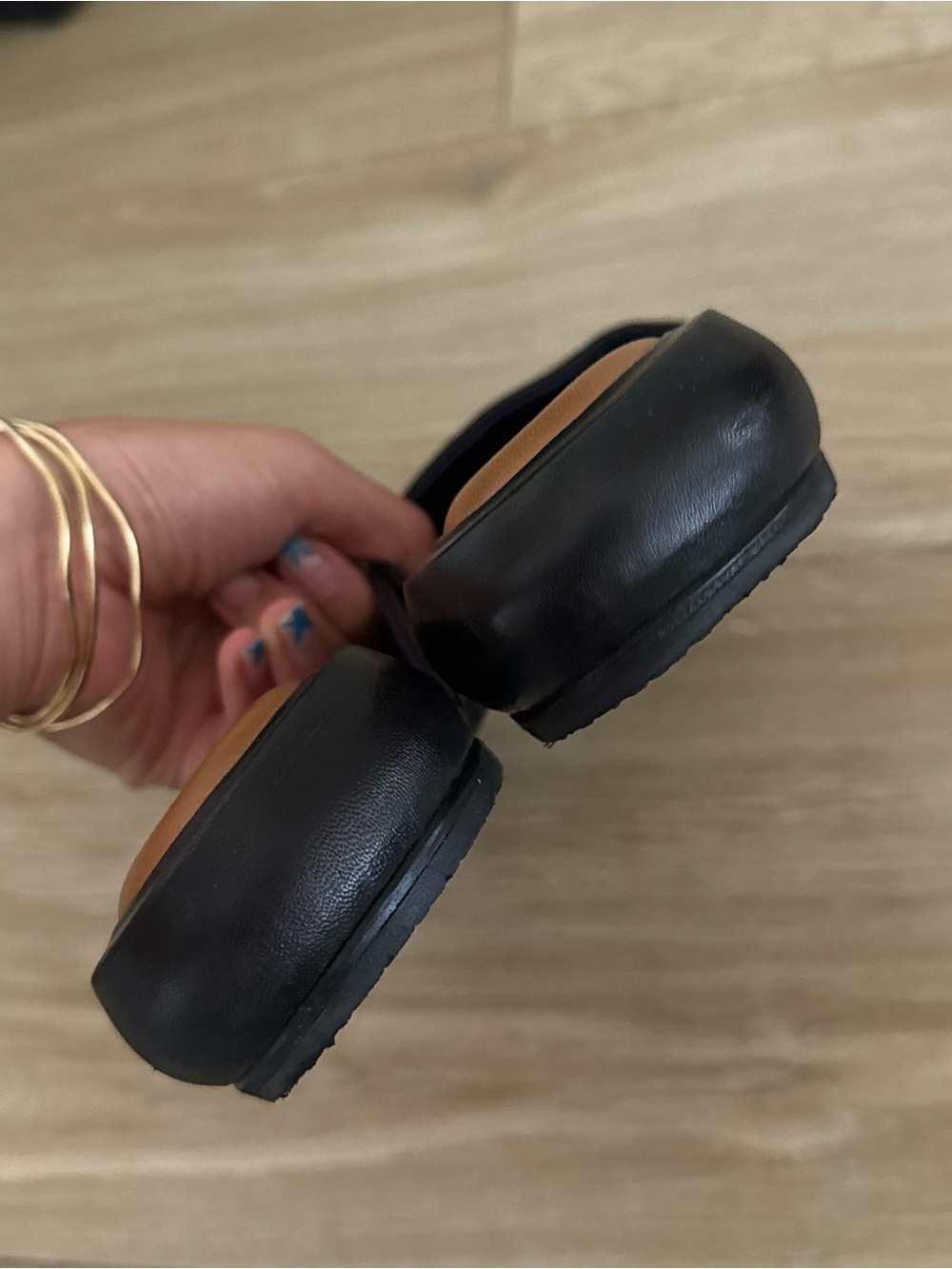 Proenza Schouler Black Leather Square-Toe Slide Mules, Size EU 39 - Picture 5 of 10
